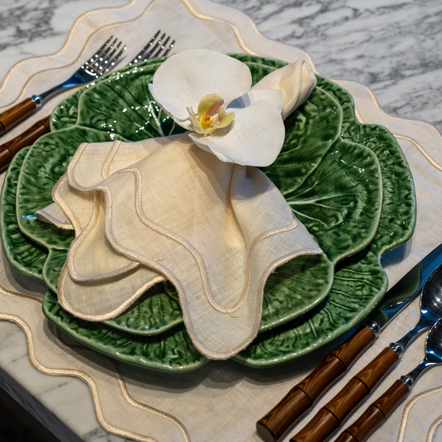 Tablescape - Set Beige (Mantel y Servilleta)