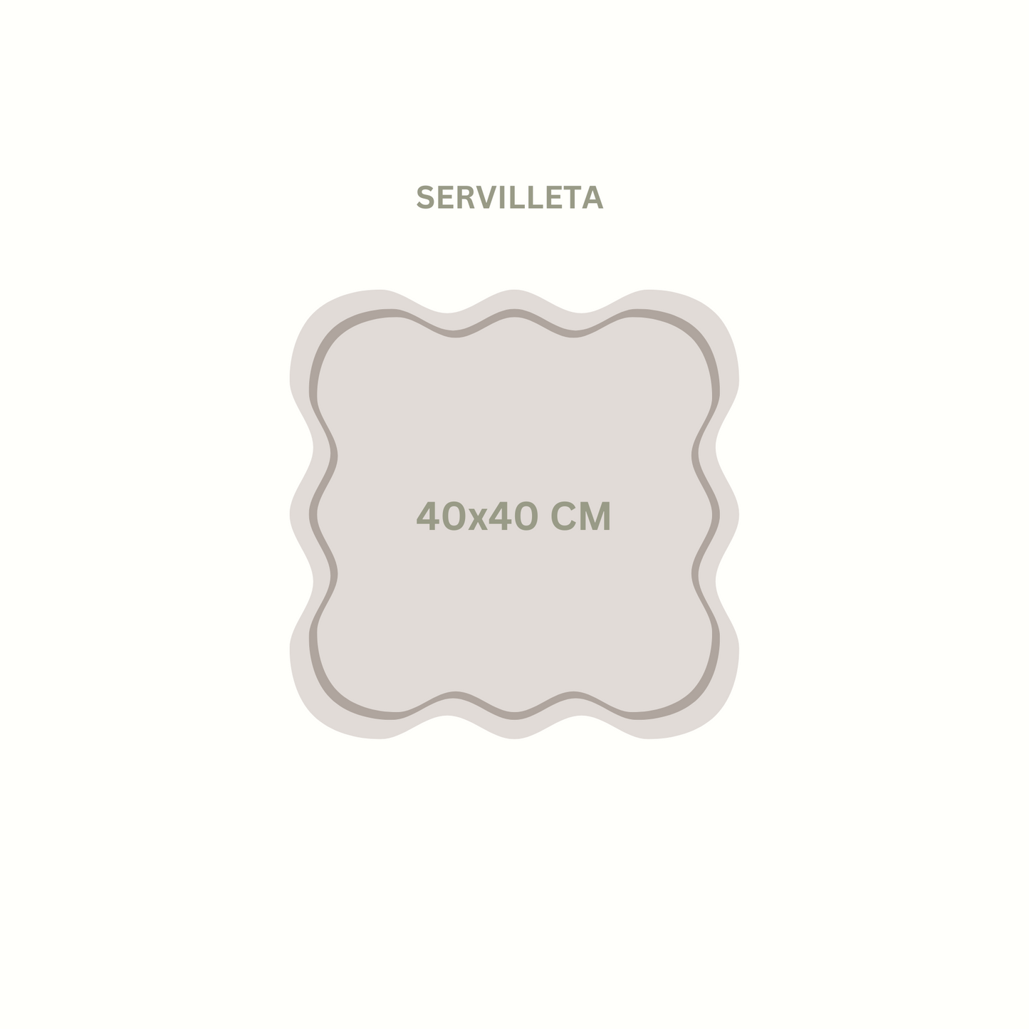 Tablescape - Set Beige (Mantel y Servilleta)