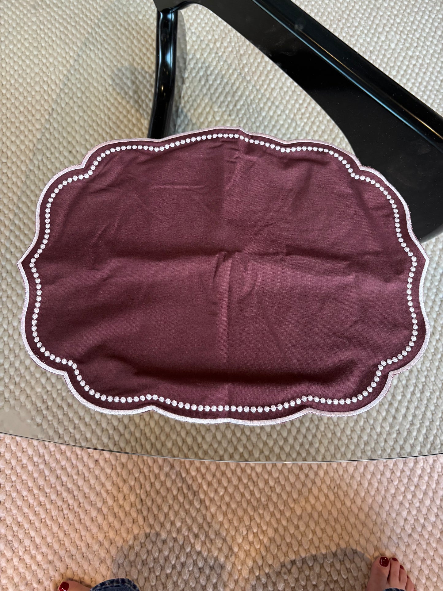 Tablescape - Mantel Café (Brown Placemat)