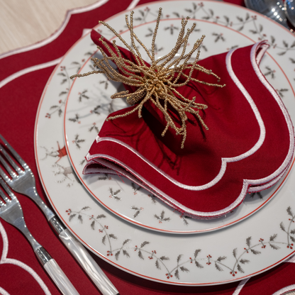 Tablescape Set Rojo Clásico (Servilleta y Mantel)