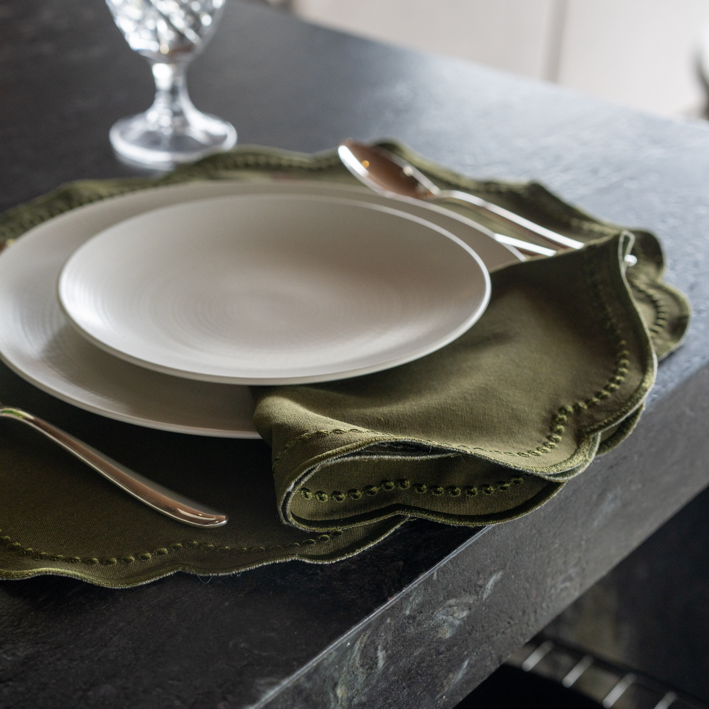 Tablescape Set Verde (Servilleta y Mantel)