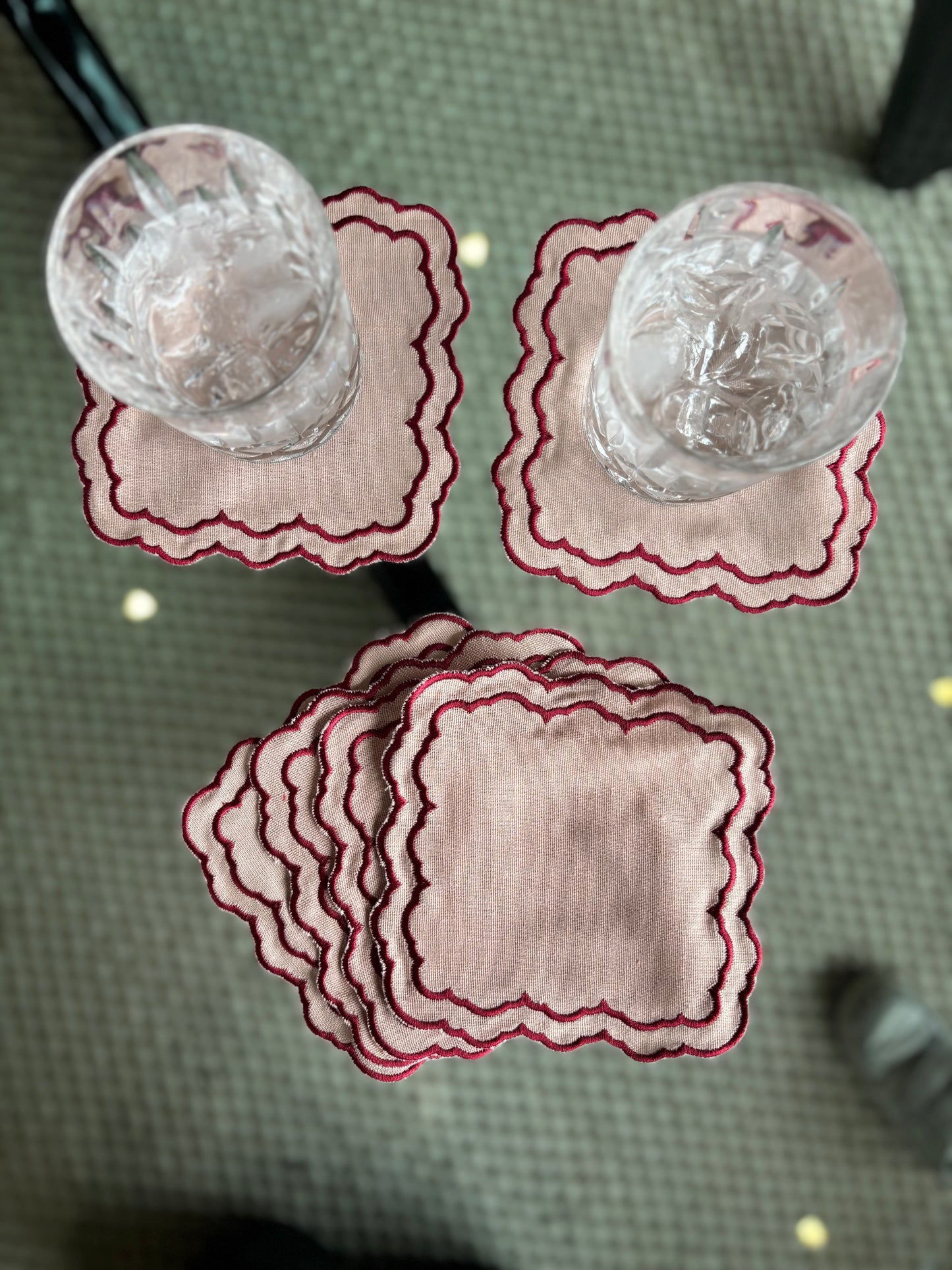 Pink coaster